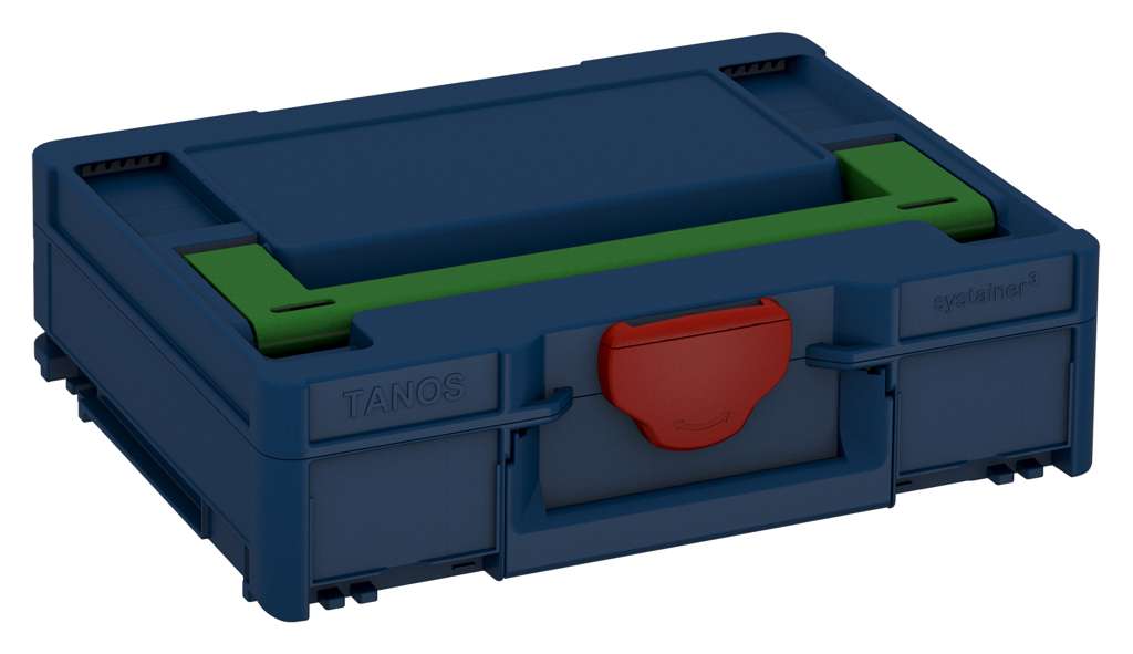 Systainer³ M 112, Sapphire Blue with Emerald Green lid handle and Carmine Red catches