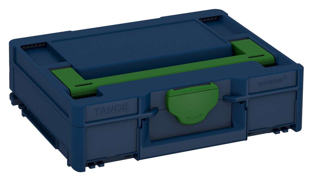 Systainer³ M 112, Sapphire Blue with Emerald Green lid handle and Emerald Green catches