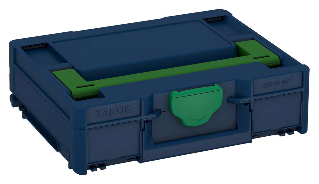Systainer³ M 112, Sapphire Blue with Emerald Green lid handle and Signal Green catches