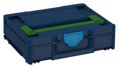 Systainer³ M 112, Sapphire Blue with Emerald Green lid handle and Sky Blue catches