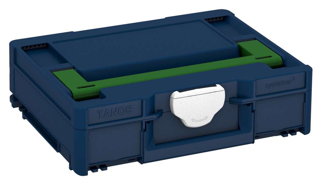 Systainer³ M 112, Sapphire Blue with Emerald Green lid handle and White catches