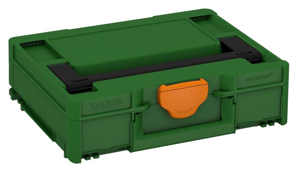 Systainer³ M 112, Emerald Green with Black lid handle and Deep Orange catches