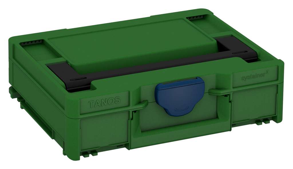 Systainer³ M 112, Emerald Green with Black lid handle and Sapphire Blue catches
