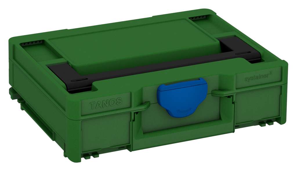Systainer³ M 112, Emerald Green with Black lid handle and Signal Blue catches