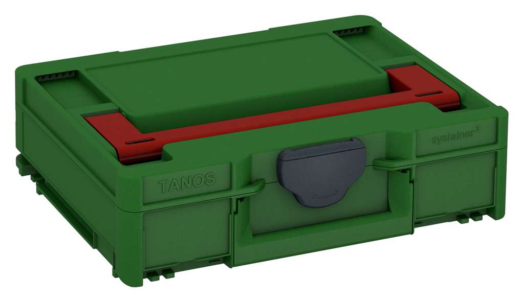 Systainer³ M 112, Emerald Green with Carmine Red lid handle and Anthracite catches