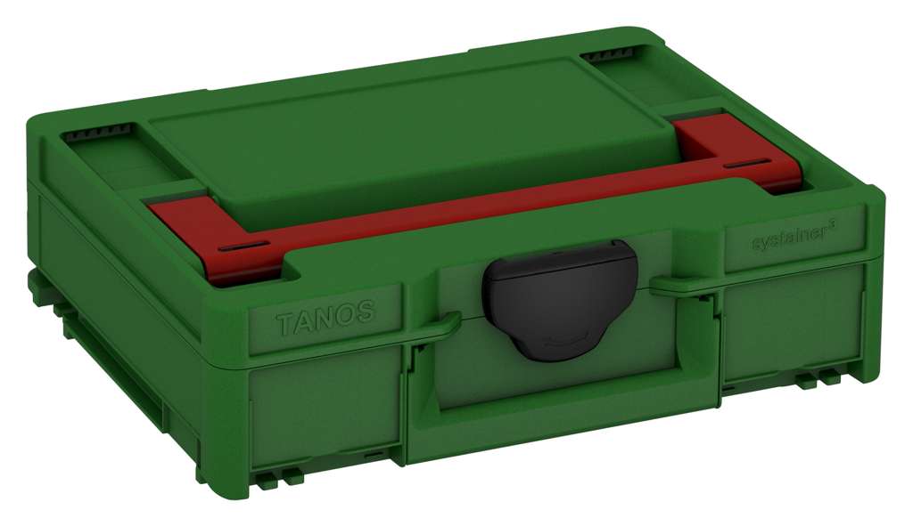 Systainer³ M 112, Emerald Green with Carmine Red lid handle and Black catches
