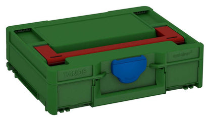Systainer³ M 112, Emerald Green with Carmine Red lid handle and Signal Blue catches