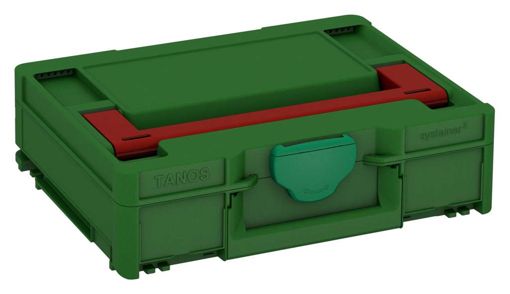 Systainer³ M 112, Emerald Green with Carmine Red lid handle and Signal Green catches