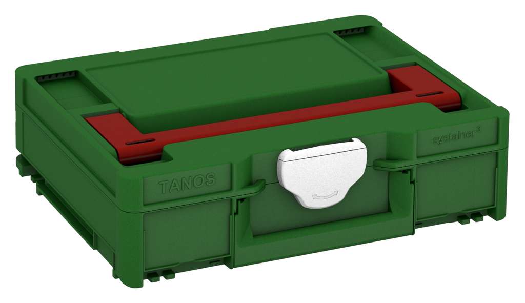 Systainer³ M 112, Emerald Green with Carmine Red lid handle and White catches