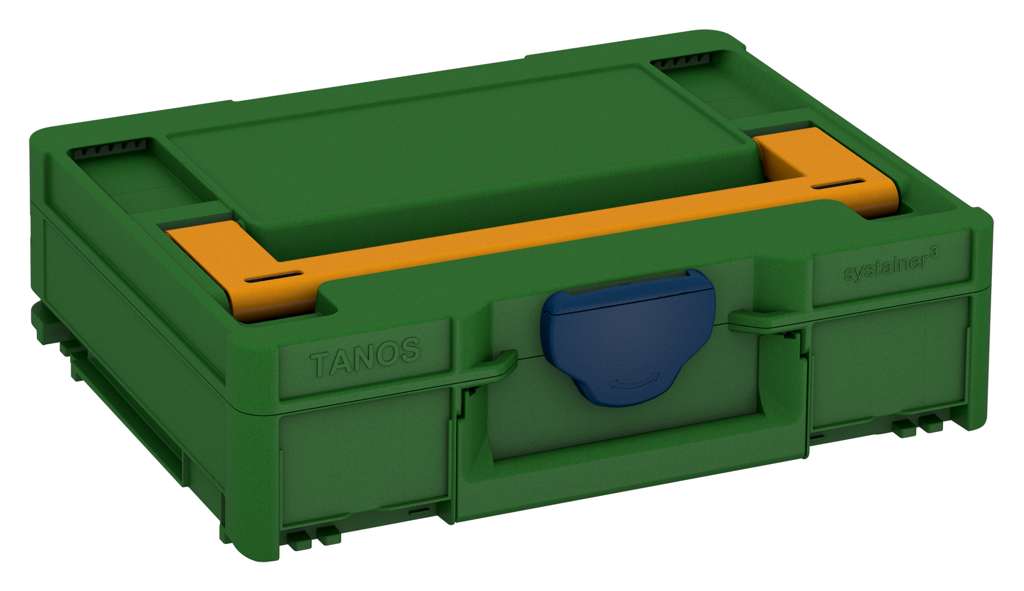 Systainer³ M 112, Emerald Green with Daffodil Yellow lid handle and Sapphire Blue catches
