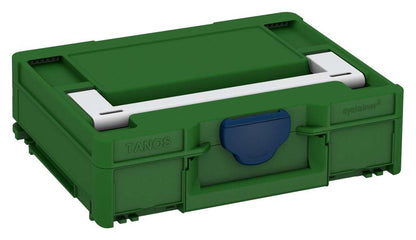 Systainer³ M 112, Emerald Green with Light Grey lid handle and Sapphire Blue catches