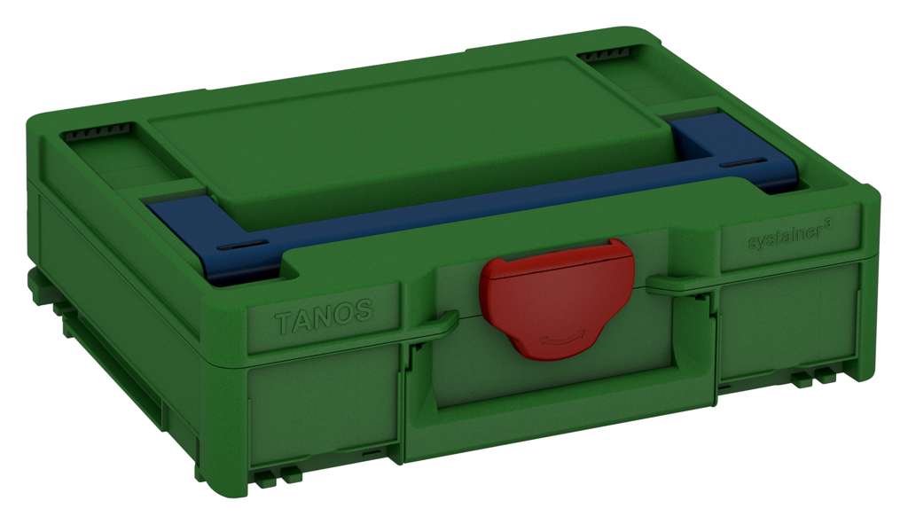 Systainer³ M 112, Emerald Green with Sapphire Blue lid handle and Carmine Red catches