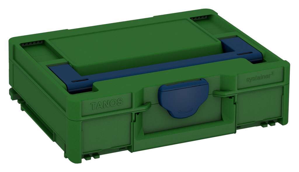 Systainer³ M 112, Emerald Green with Sapphire Blue lid handle and Sapphire Blue catches