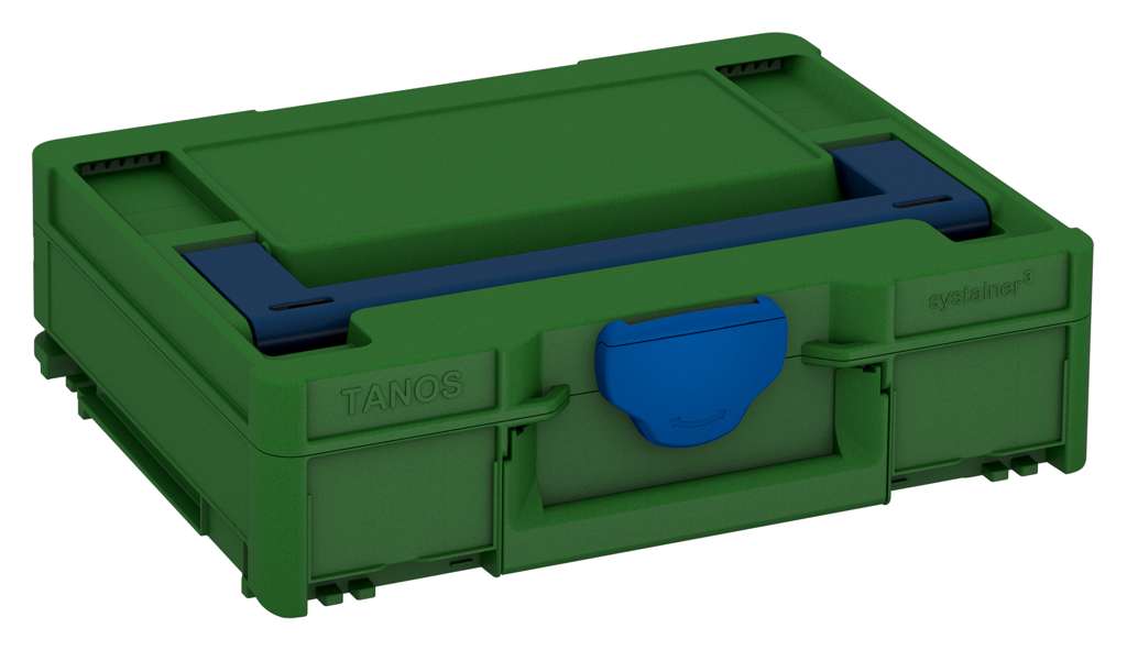 Systainer³ M 112, Emerald Green with Sapphire Blue lid handle and Signal Blue catches