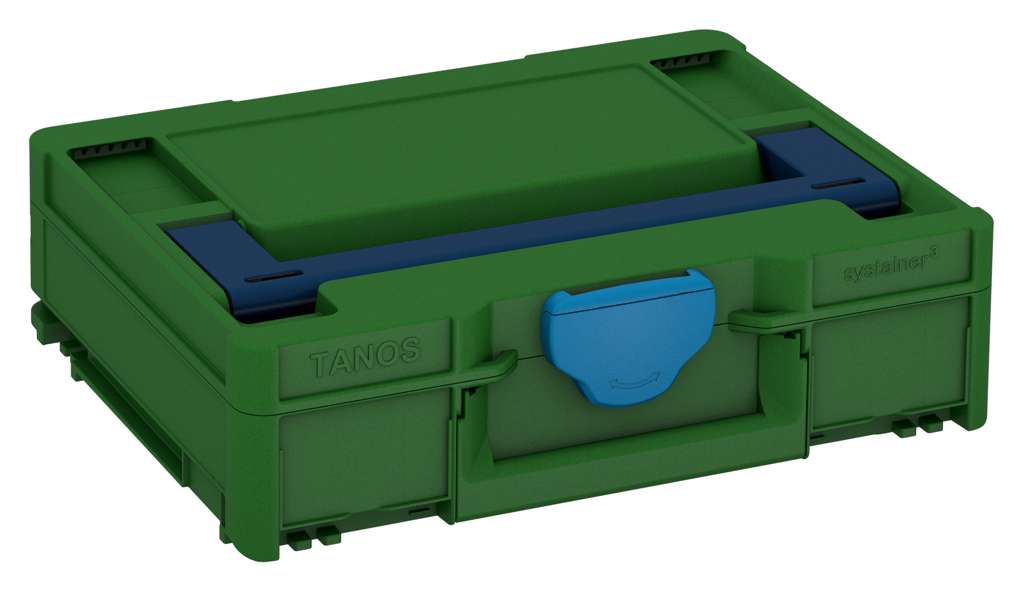 Systainer³ M 112, Emerald Green with Sapphire Blue lid handle and Sky Blue catches