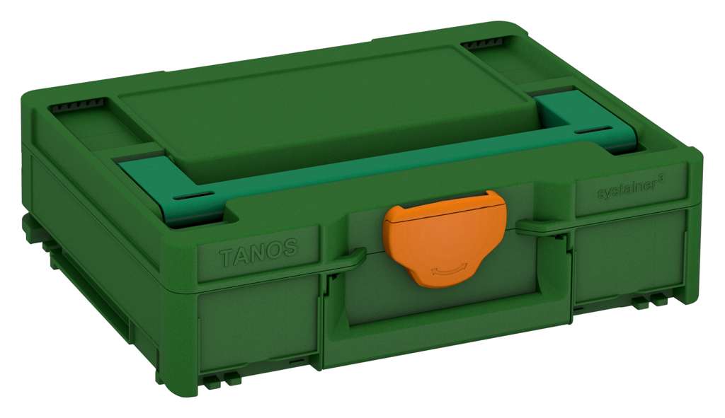 Systainer³ M 112, Emerald Green with Signal Green lid handle and Deep Orange catches