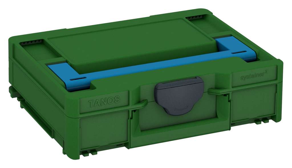 Systainer³ M 112, Emerald Green with Sky Blue lid handle and Anthracite catches
