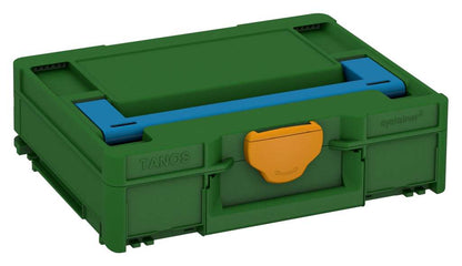 Systainer³ M 112, Emerald Green with Sky Blue lid handle and Daffodil Yellow catches
