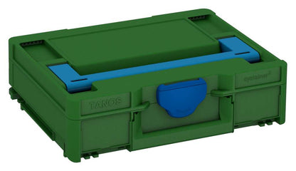 Systainer³ M 112, Emerald Green with Sky Blue lid handle and Signal Blue catches
