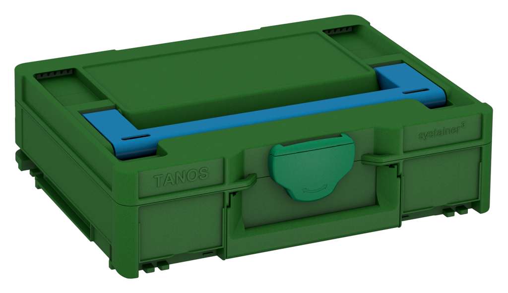 Systainer³ M 112, Emerald Green with Sky Blue lid handle and Signal Green catches