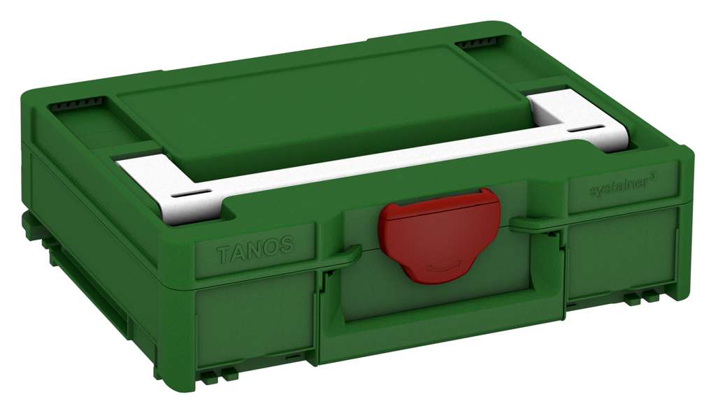 Systainer³ M 112, Emerald Green with White lid handle and Carmine Red catches