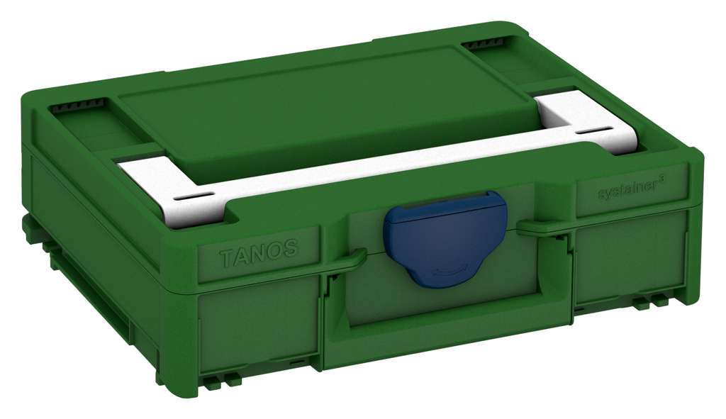 Systainer³ M 112, Emerald Green with White lid handle and Sapphire Blue catches