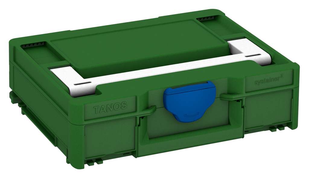 Systainer³ M 112, Emerald Green with White lid handle and Signal Blue catches