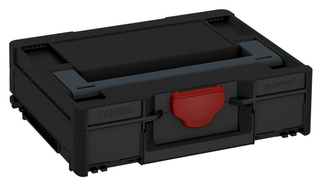 Systainer³ M 112, Black with Anthracite lid handle and Carmine Red catches