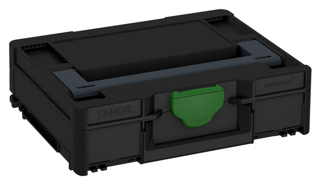 Systainer³ M 112, Black with Anthracite lid handle and Emerald Green catches
