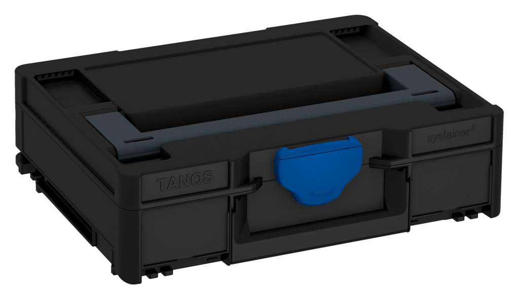 Systainer³ M 112, Black with Anthracite lid handle and Signal Blue catches