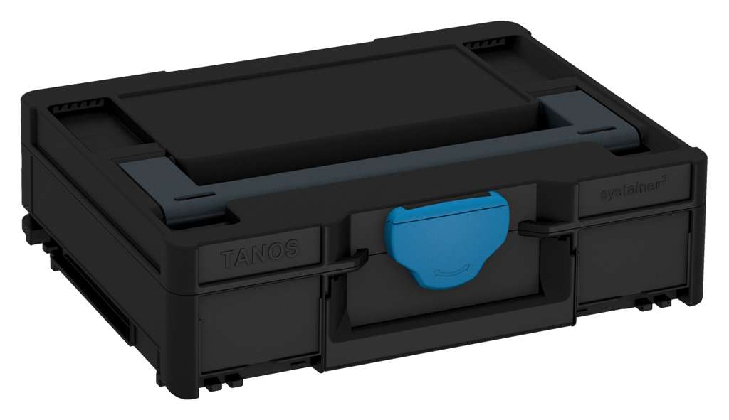 Systainer³ M 112, Black with Anthracite lid handle and Sky Blue catches