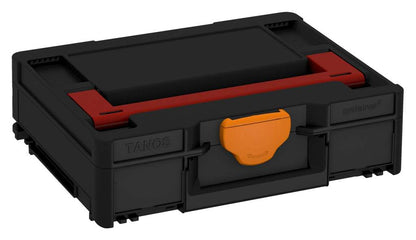 Systainer³ M 112, Black with Carmine Red lid handle and Deep Orange catches