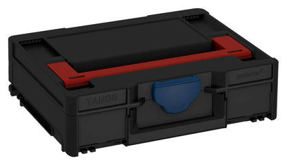 Systainer³ M 112, Black with Carmine Red lid handle and Sapphire Blue catches