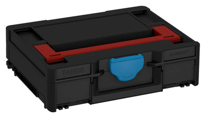 Systainer³ M 112, Black with Carmine Red lid handle and Sky Blue catches