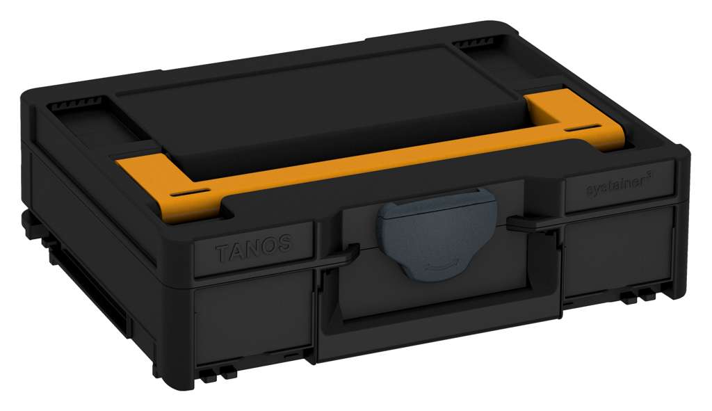 Systainer³ M 112, Black with Daffodil Yellow lid handle and Anthracite catches