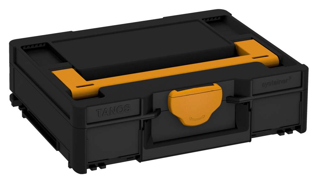 Systainer³ M 112, Black with Daffodil Yellow lid handle and Daffodil Yellow catches