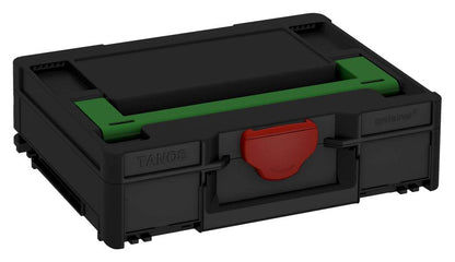 Systainer³ M 112, Black with Emerald Green lid handle and Carmine Red catches