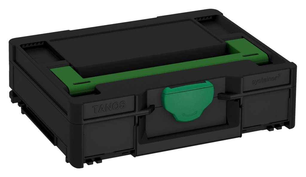 Systainer³ M 112, Black with Emerald Green lid handle and Signal Green catches
