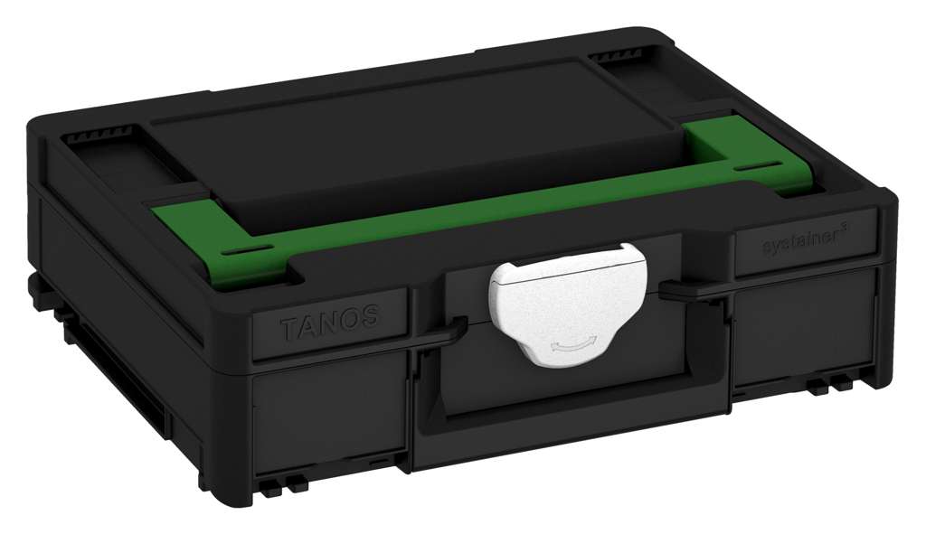 Systainer³ M 112, Black with Emerald Green lid handle and White catches