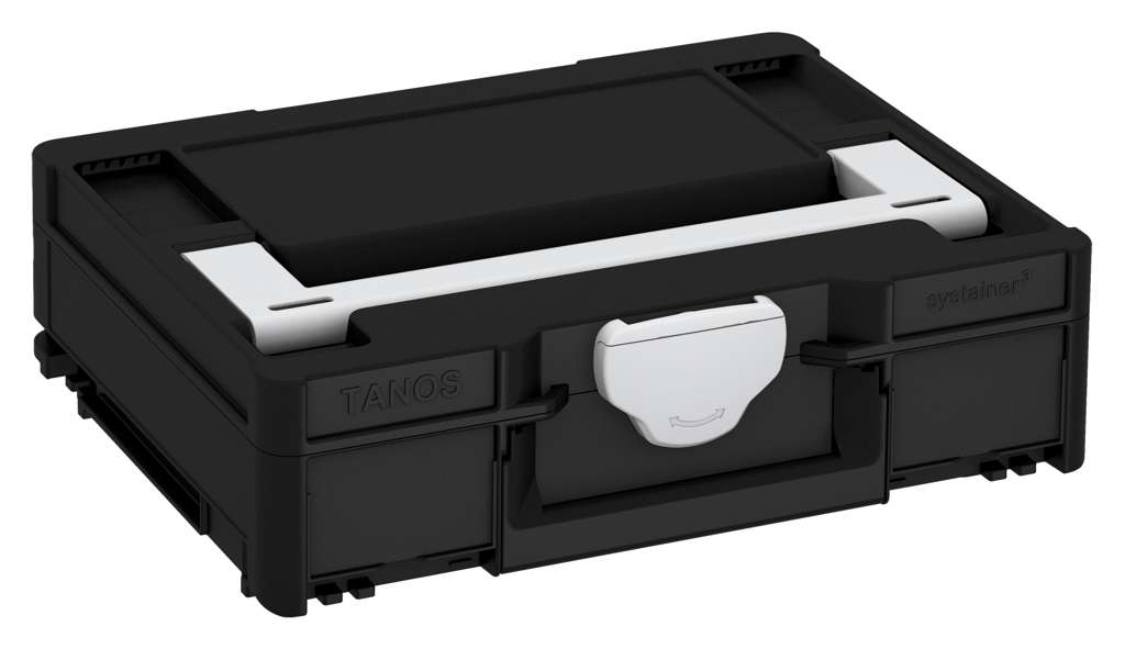 Systainer³ M 112, Black with Light Grey lid handle and Light Grey catches