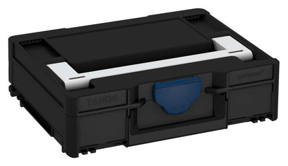Systainer³ M 112, Black with Light Grey lid handle and Sapphire Blue catches