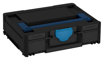 Systainer³ M 112, Black with Sapphire Blue lid handle and Sky Blue catches