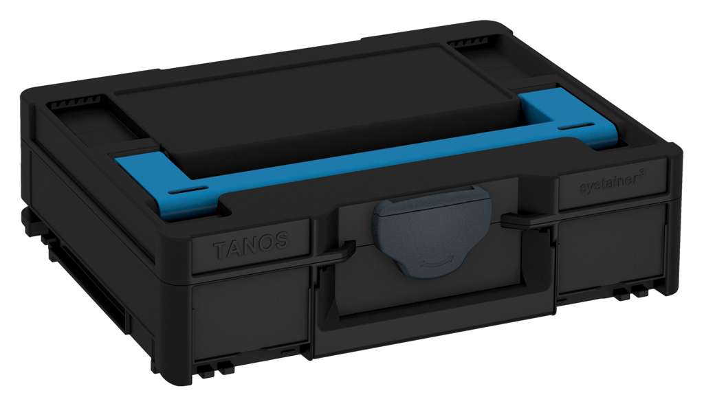 Systainer³ M 112, Black with Sky Blue lid handle and Anthracite catches