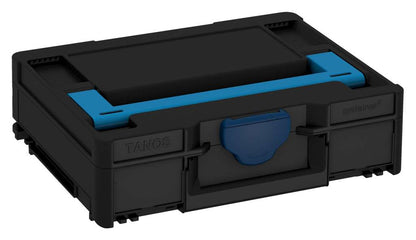 Systainer³ M 112, Black with Sky Blue lid handle and Sapphire Blue catches