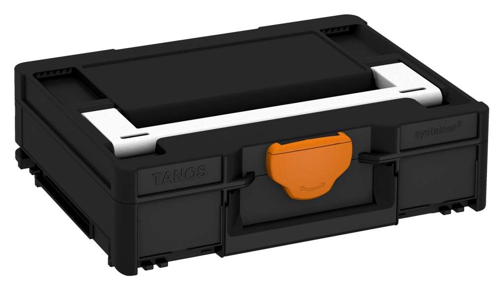 Systainer³ M 112, Black with White lid handle and Deep Orange catches