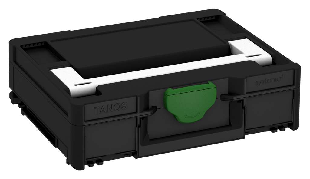 Systainer³ M 112, Black with White lid handle and Emerald Green catches