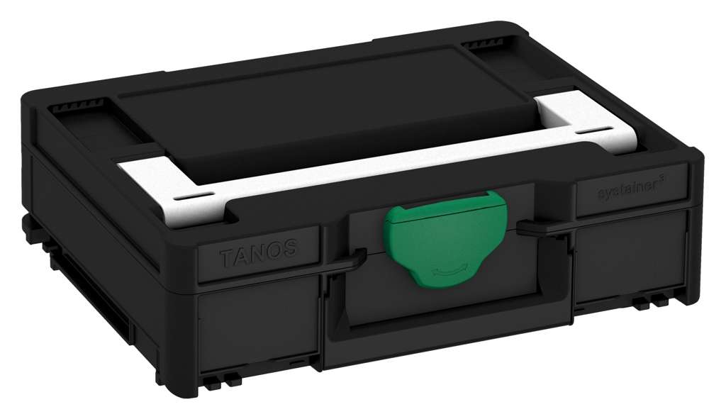 Systainer³ M 112, Black with White lid handle and Signal Green catches