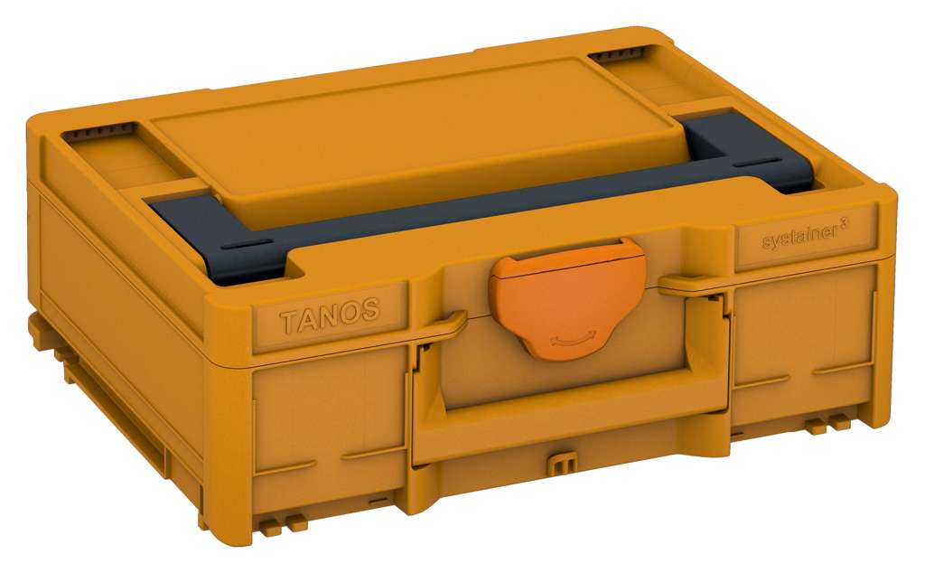 Systainer³ M 137, Daffodil Yellow with Anthracite lid handle and Deep Orange catches