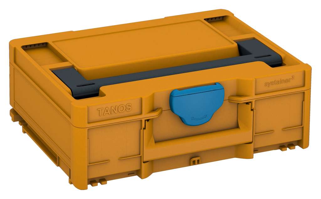 Systainer³ M 137, Daffodil Yellow with Anthracite lid handle and Sky Blue catches