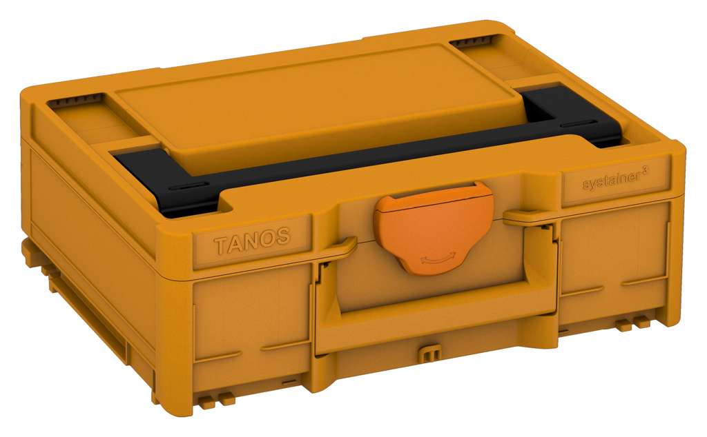 Systainer³ M 137, Daffodil Yellow with Black lid handle and Deep Orange catches